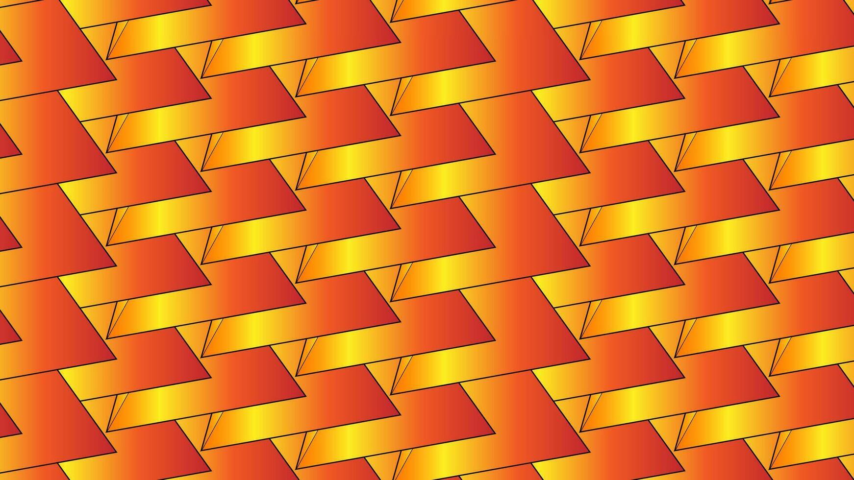 a red and orange pattern with a diagonal design vector