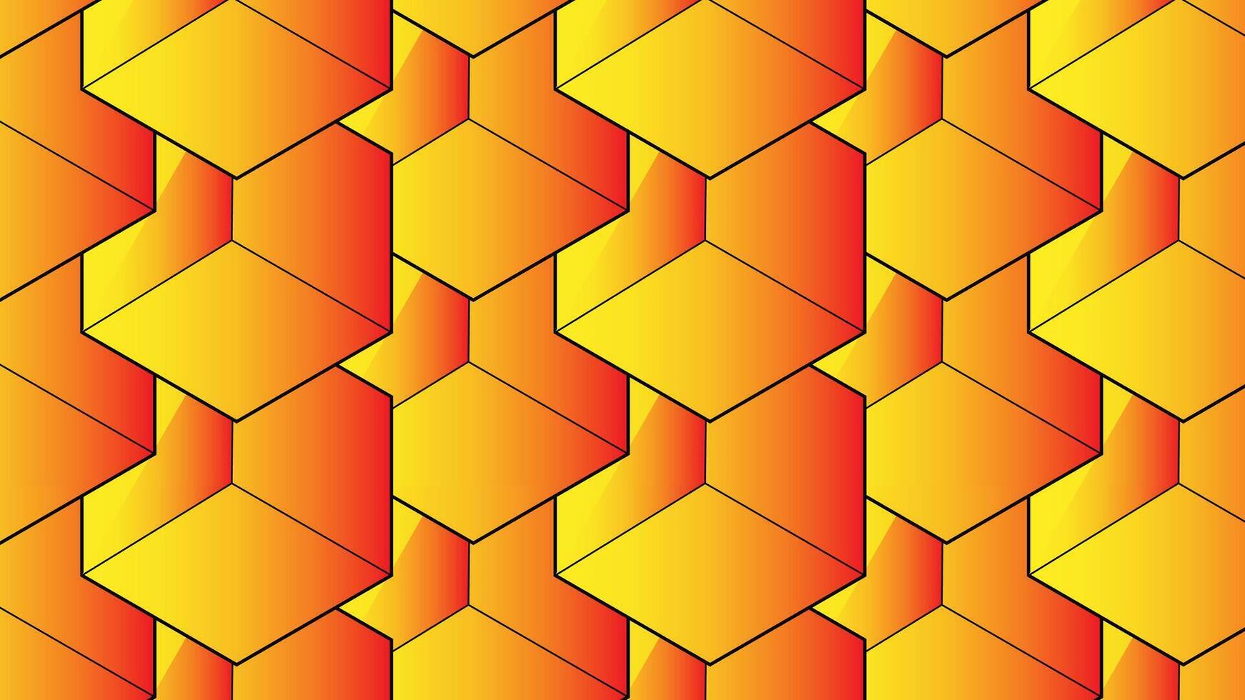 a pattern of orange and yellow squares vector
