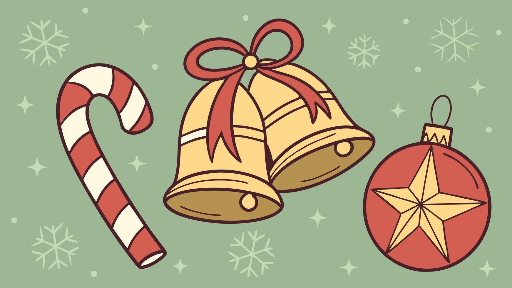 christmas celebration template design vector