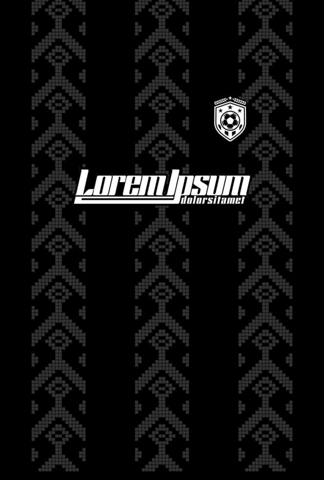 Abstract background for sports jersey pattern black gray vector