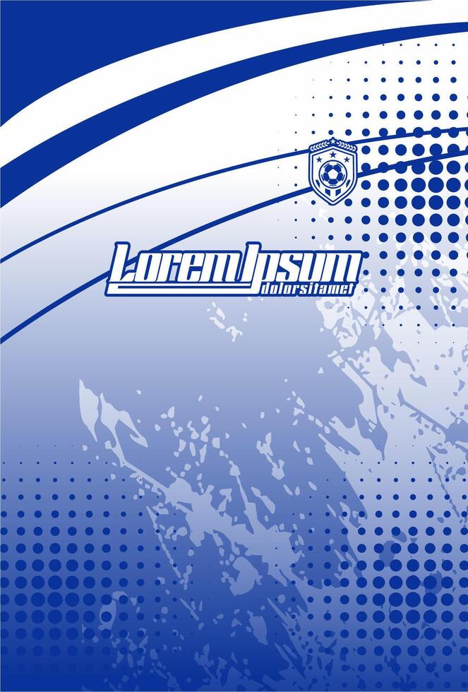 Abstract background for sports jersey pattern blue white vector
