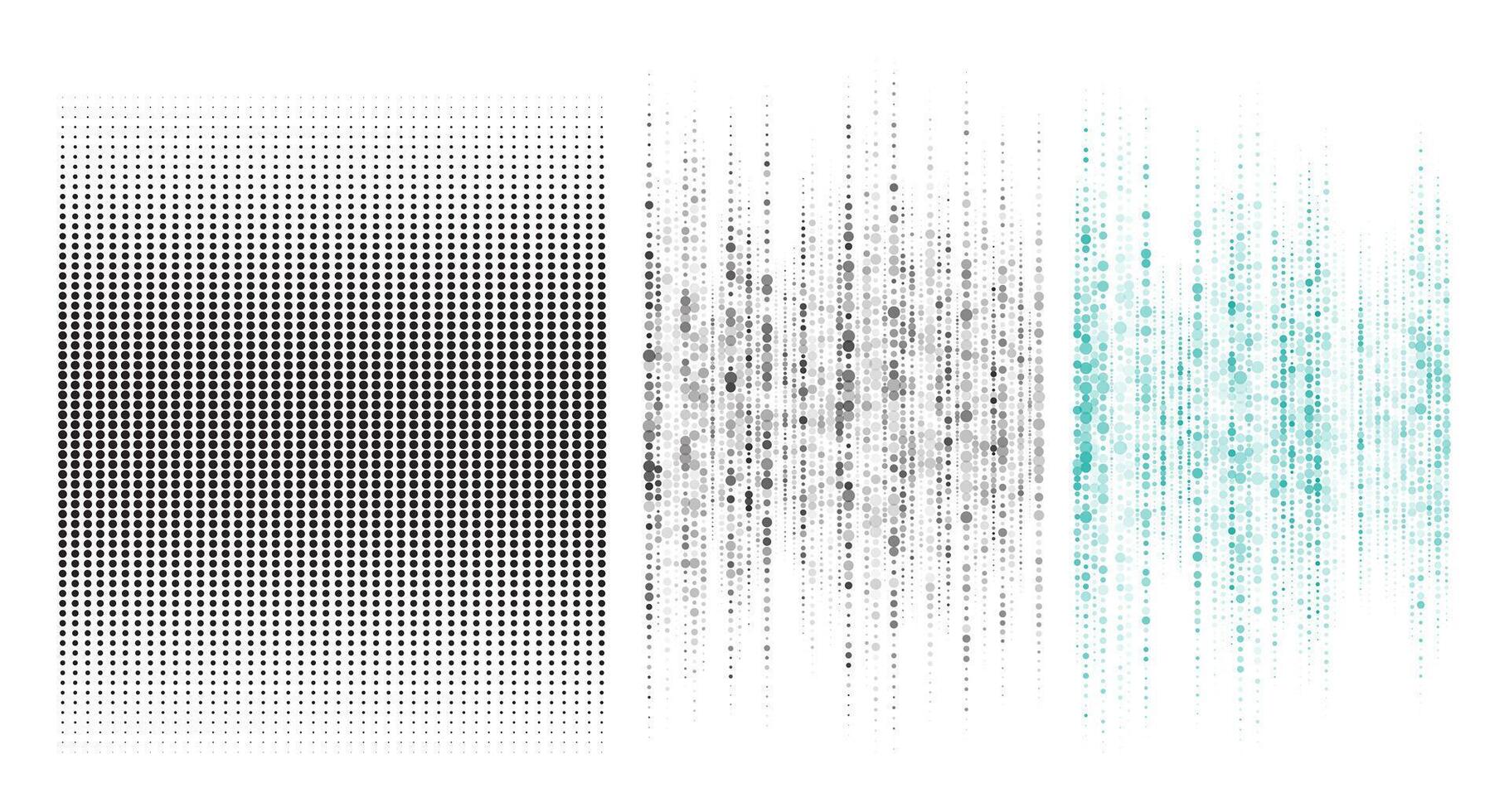 Creative Retro Circle Halftone Pattern Illustration with Geometric Transition vector