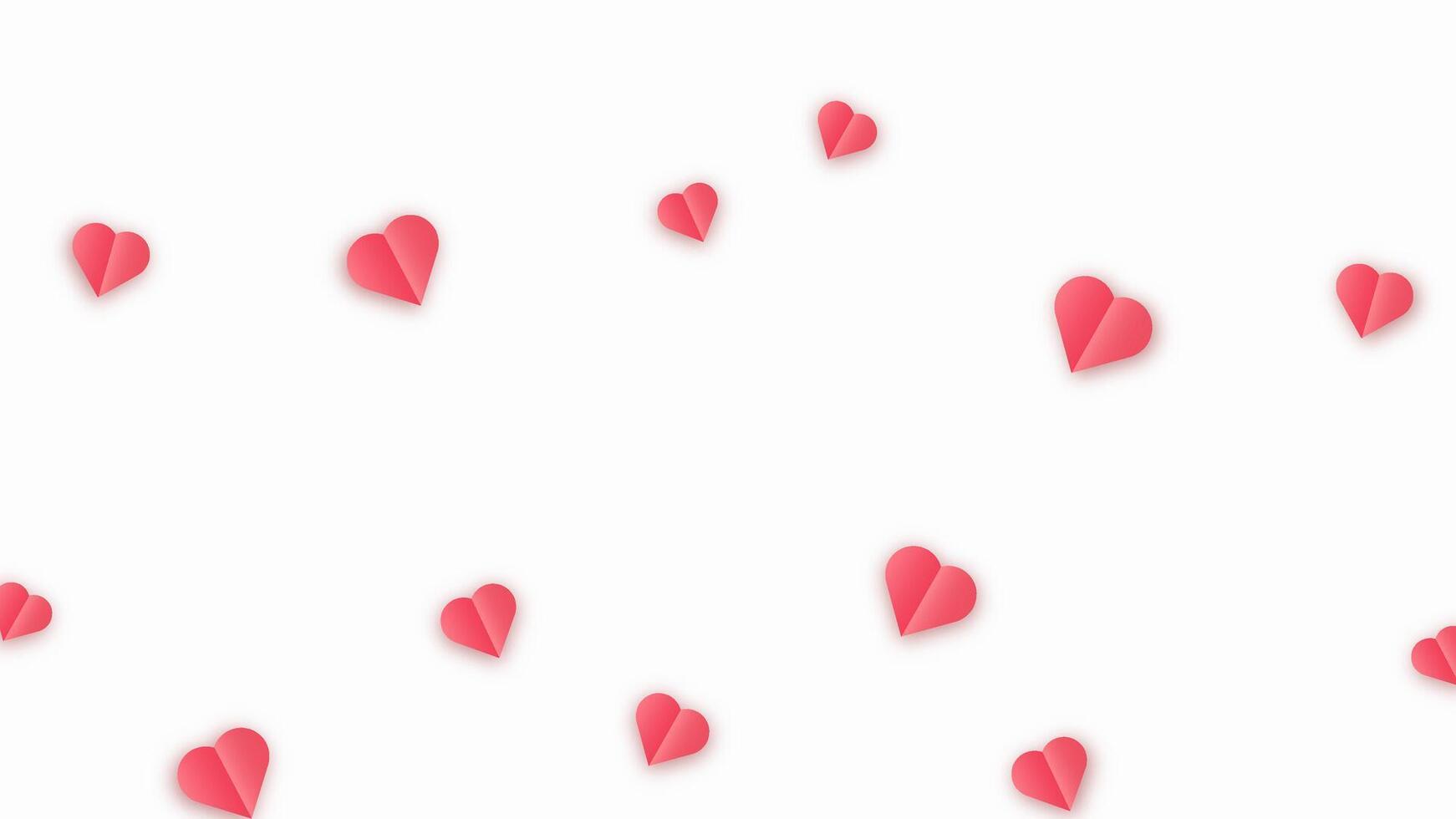Flying red hearts on a transparent background for Valentines Day or romantic designs Ideal for wedding and anniversary cards vector