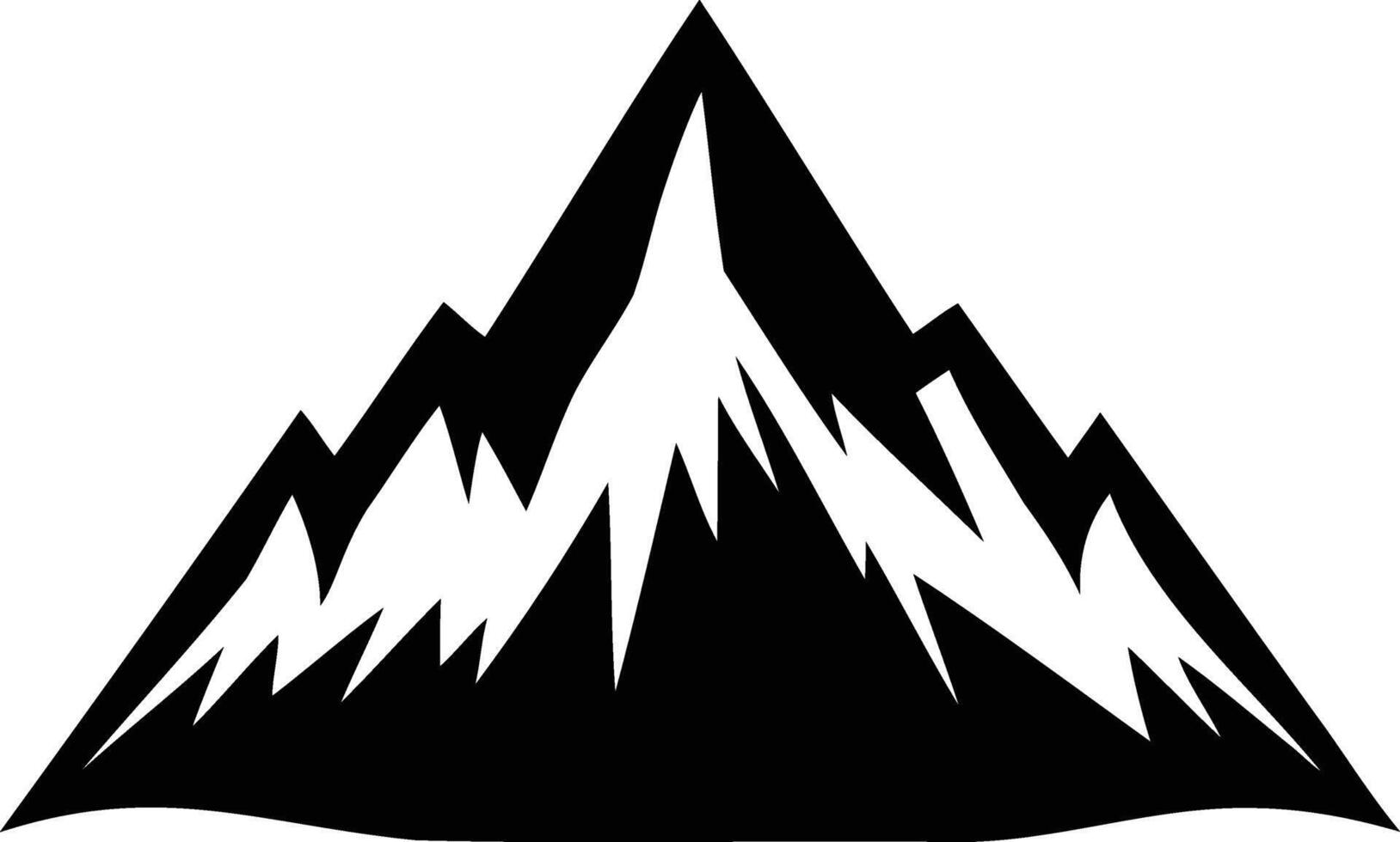Mountain Silhouette Majestic and Serene Designs vector