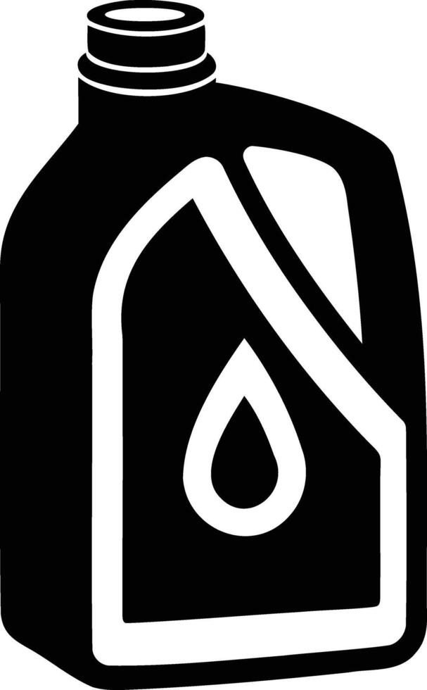 Oil Canister Silhouette Industrial and Functional Design vector