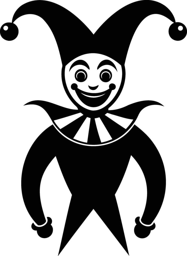 Jester Silhouette Playful and Whimsical Designs vector