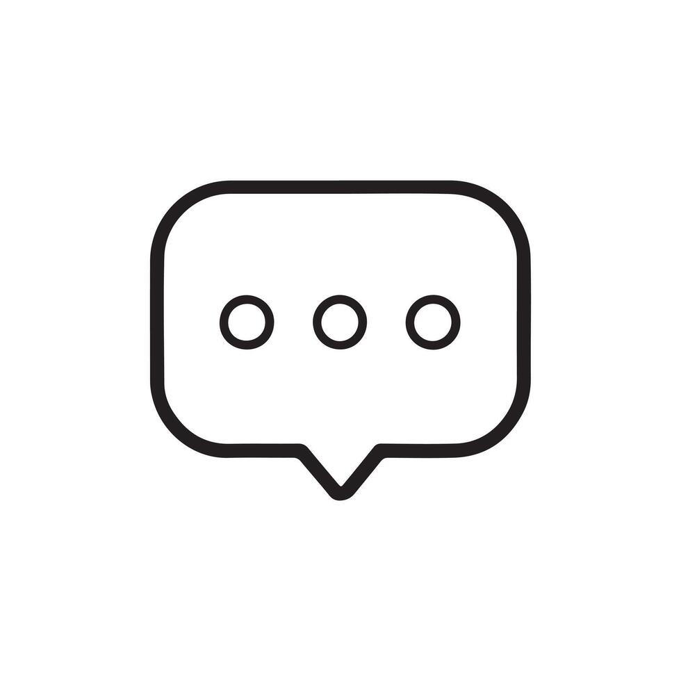 Speech bubble icon on white background vector