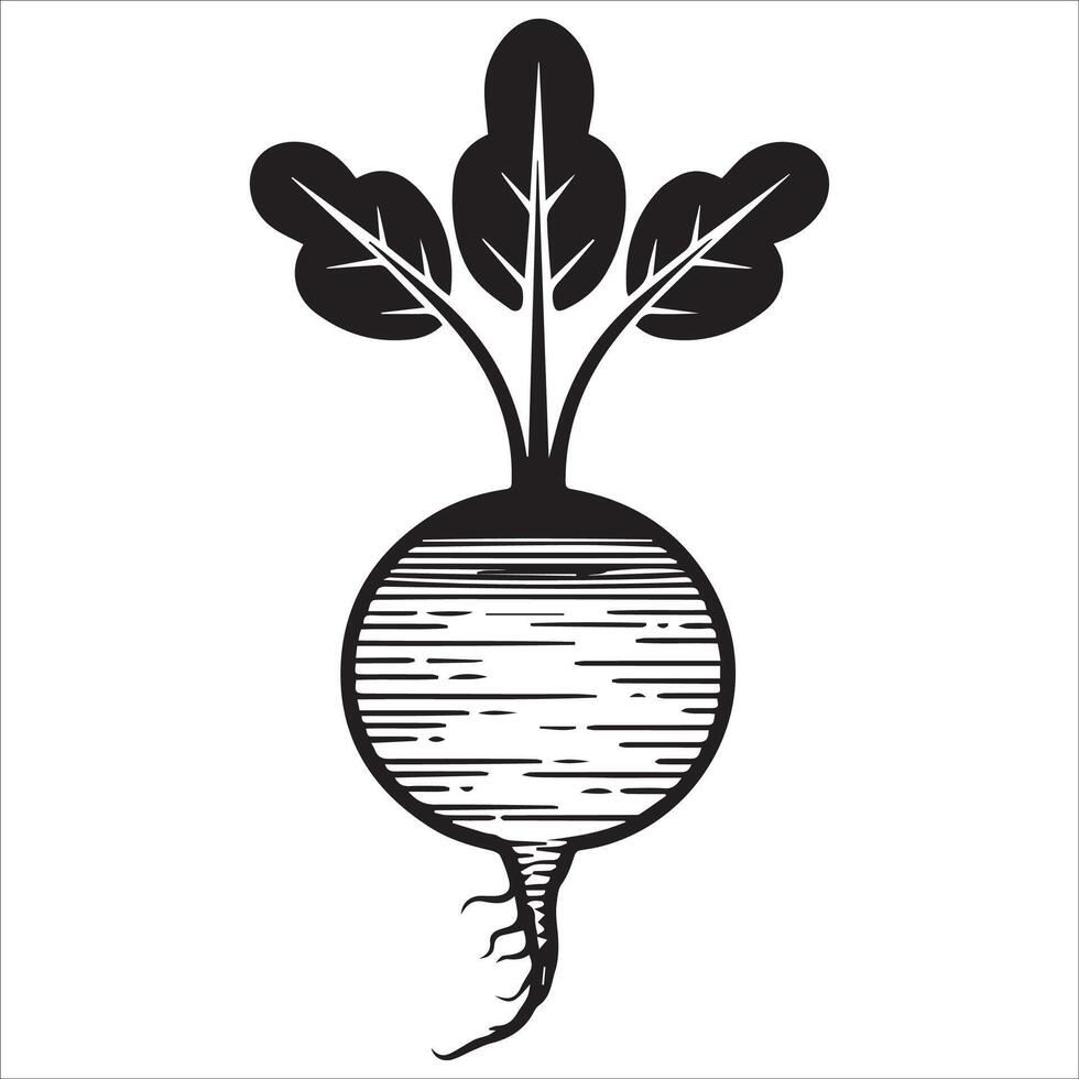 Rustic Textured Beetroot Icons vector