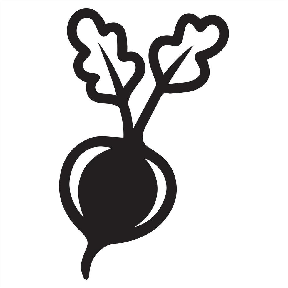 Minimal Compact Beetroot Icon vector