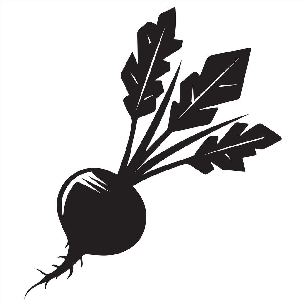 Perfectly Symmetrical Beetroot Design vector