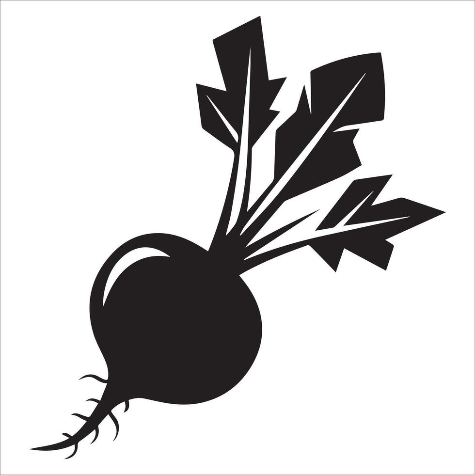 Elegant Beetroot Icon Design vector