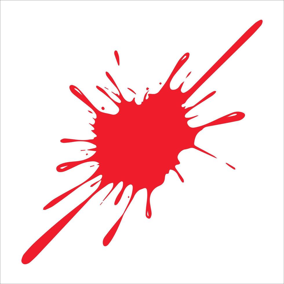 Flat Blood Spot Icon vector