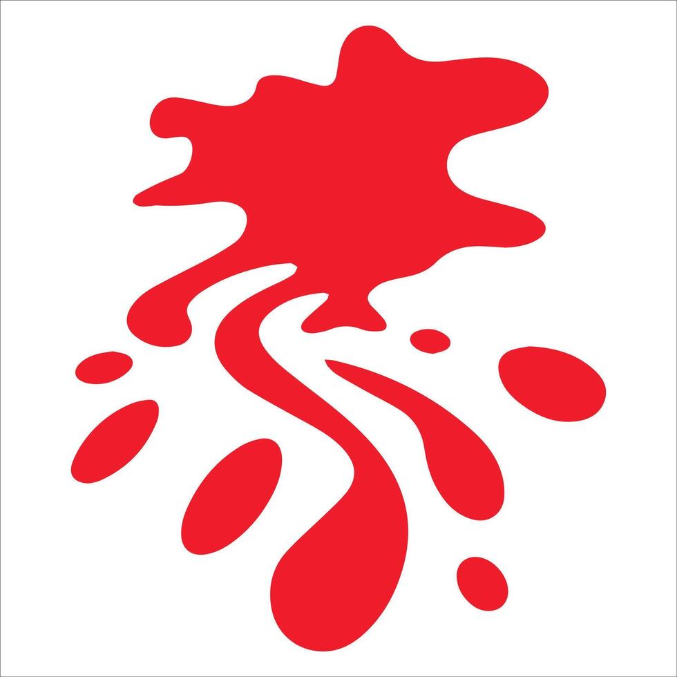 Thin Blood Trail Shape vector