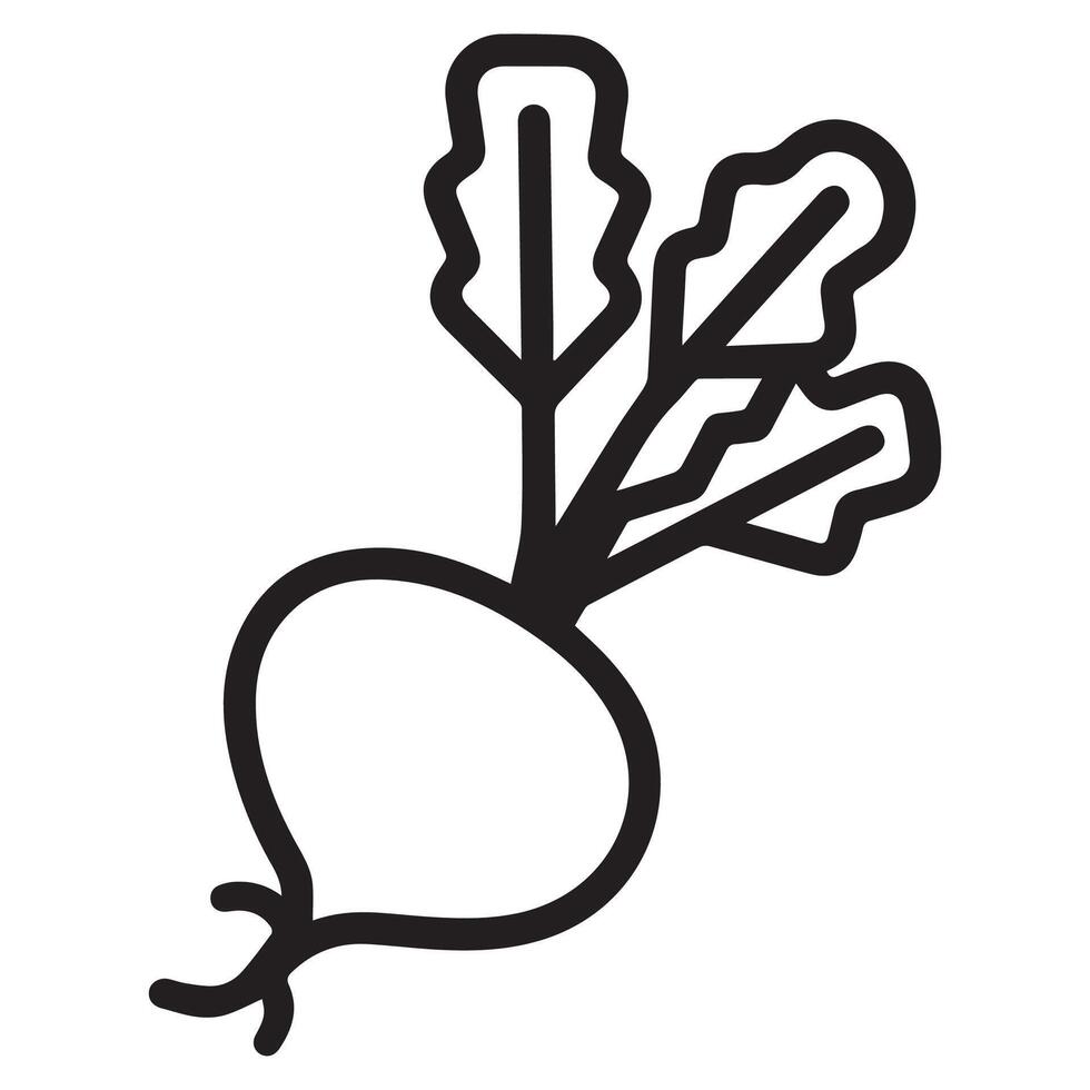 Streamlined Beetroot Icon vector