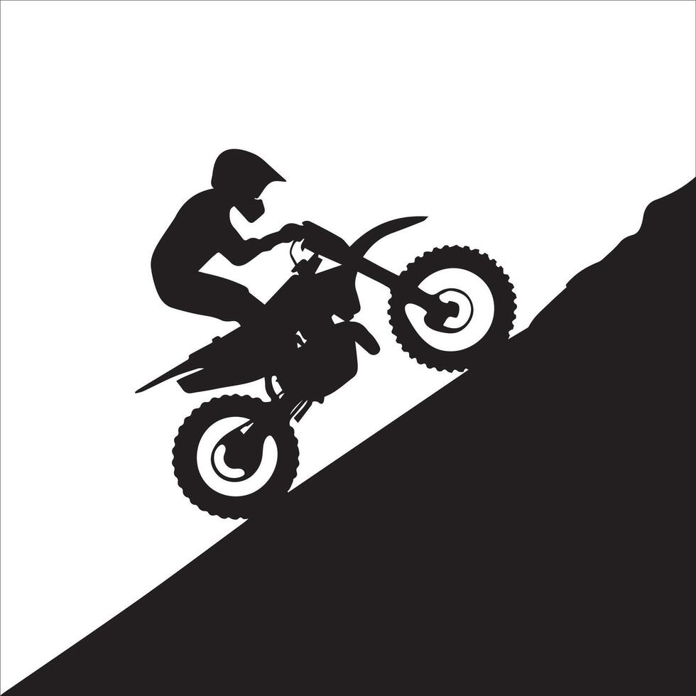 Dust Trail Rider Silhouette Design vector