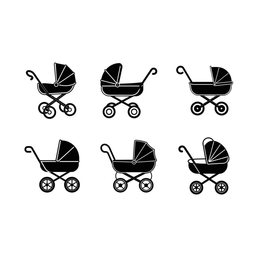 Baby Stroller Icon - Graphic Design for Web and Print vector