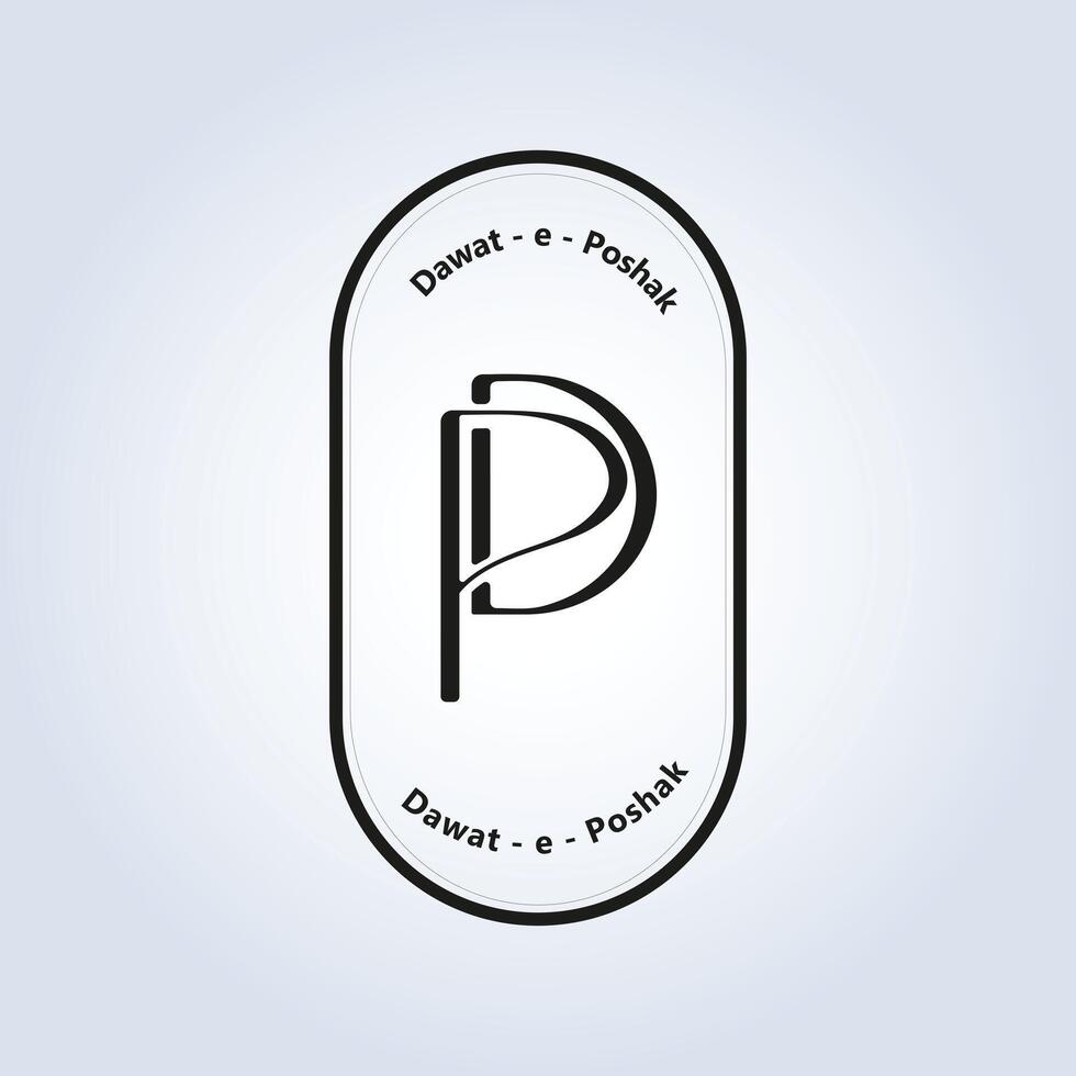 D P alphabet letter Company identity logo template unique logo creative logo vector