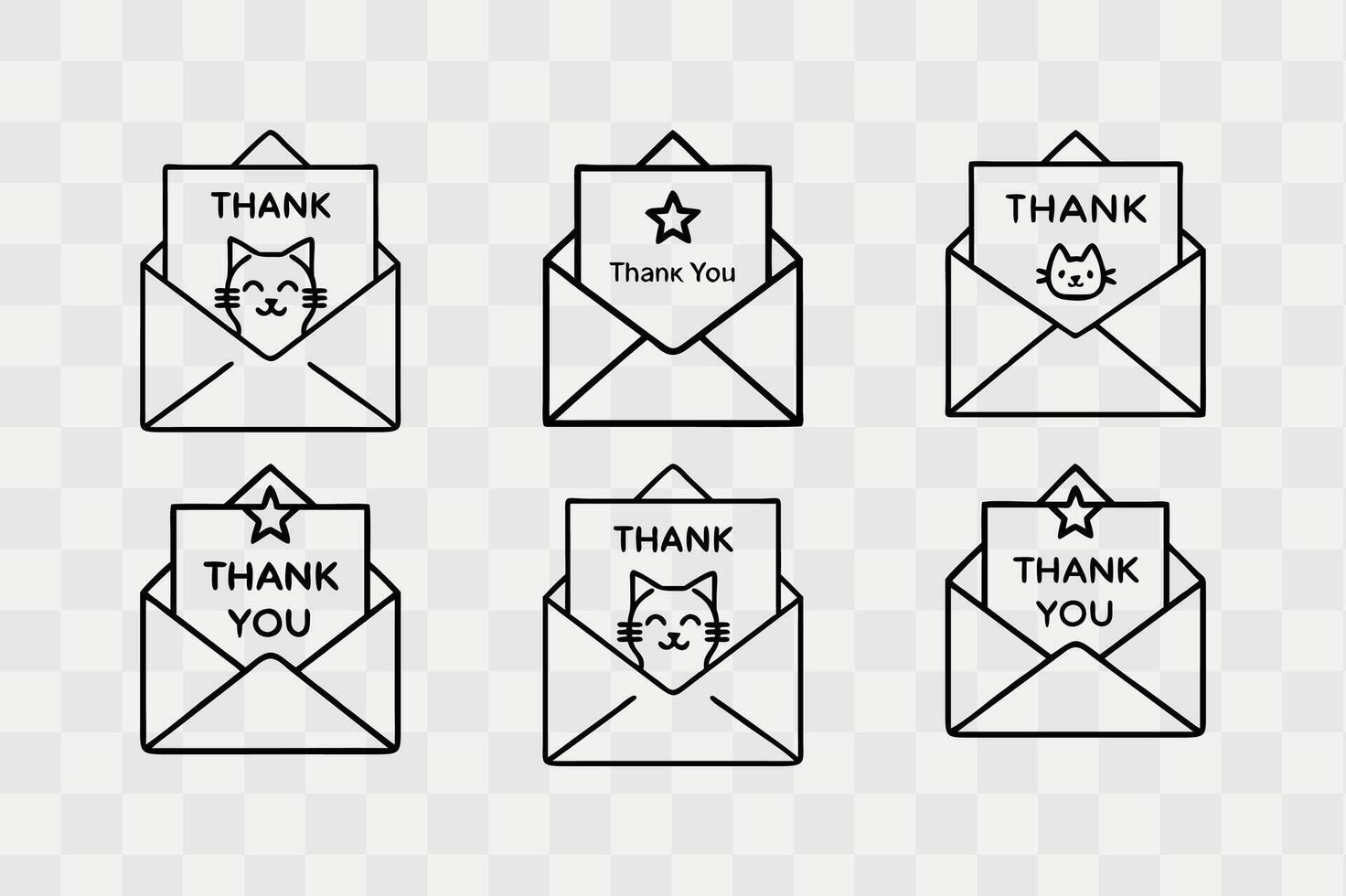 Thanks card icon design vector