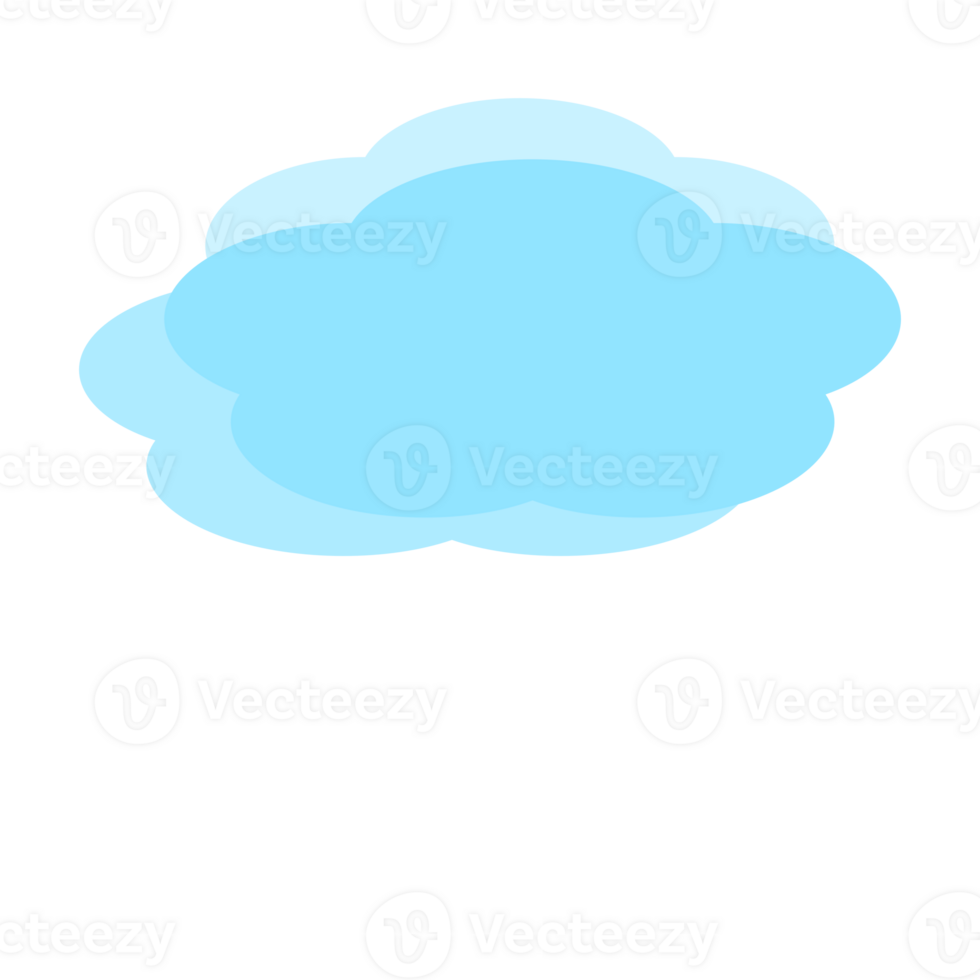 Fluffy cloud illustration png