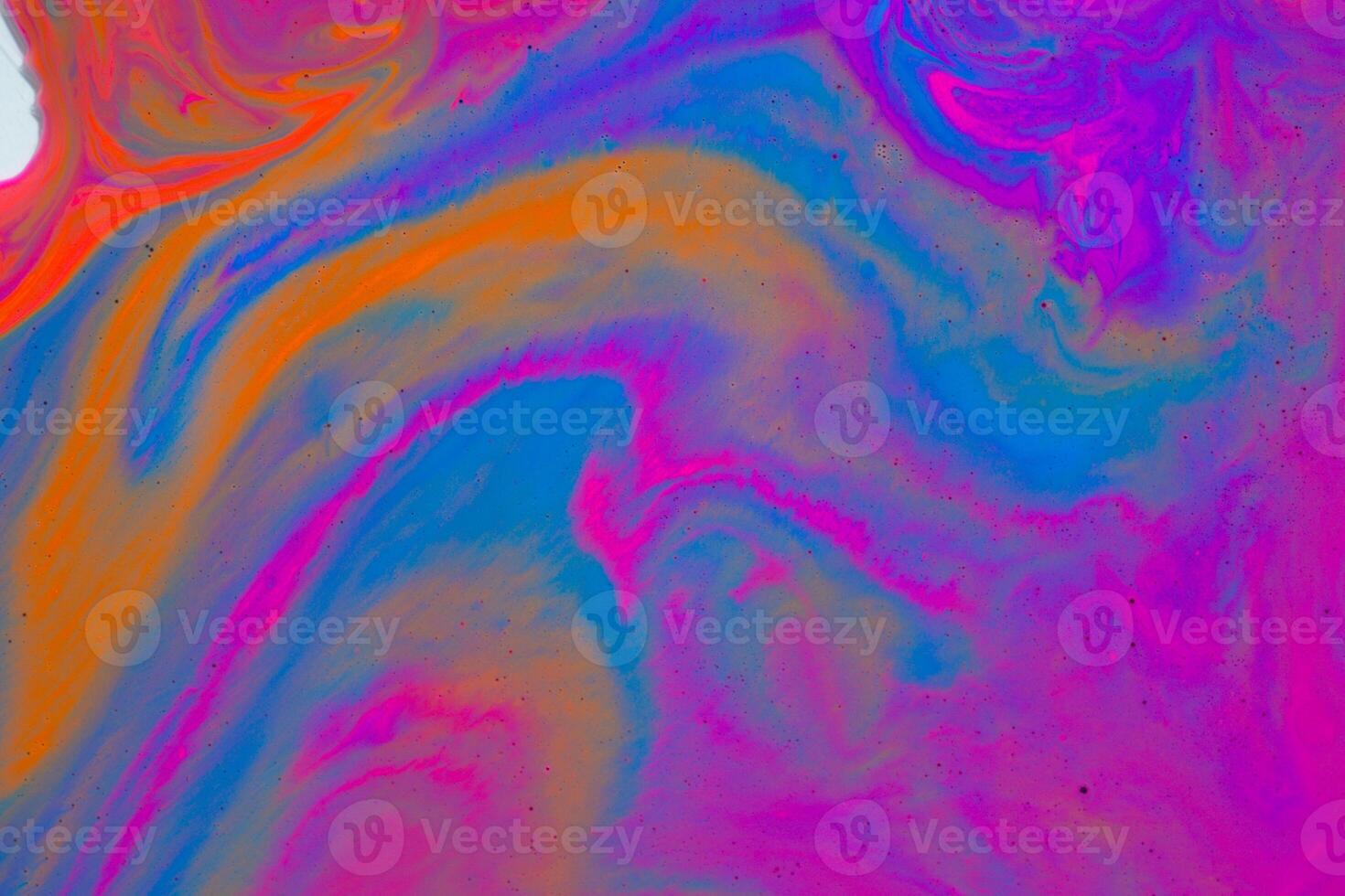 Multi-color paint drops and splotch on white background photo