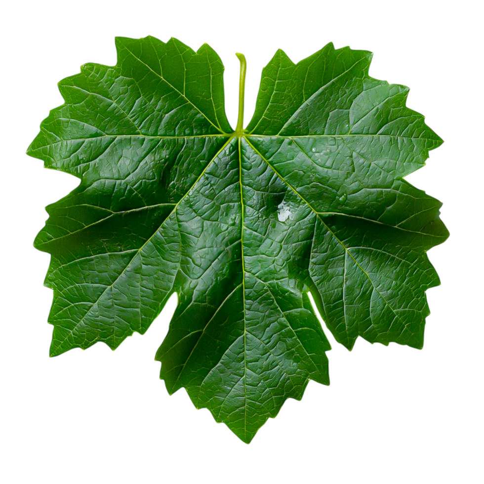 Green Leaf with Veins and Texture png