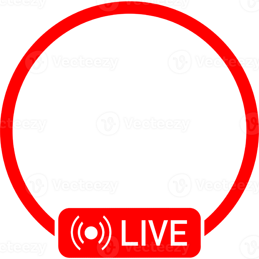 Live stream icon. User Account live stream frame. png