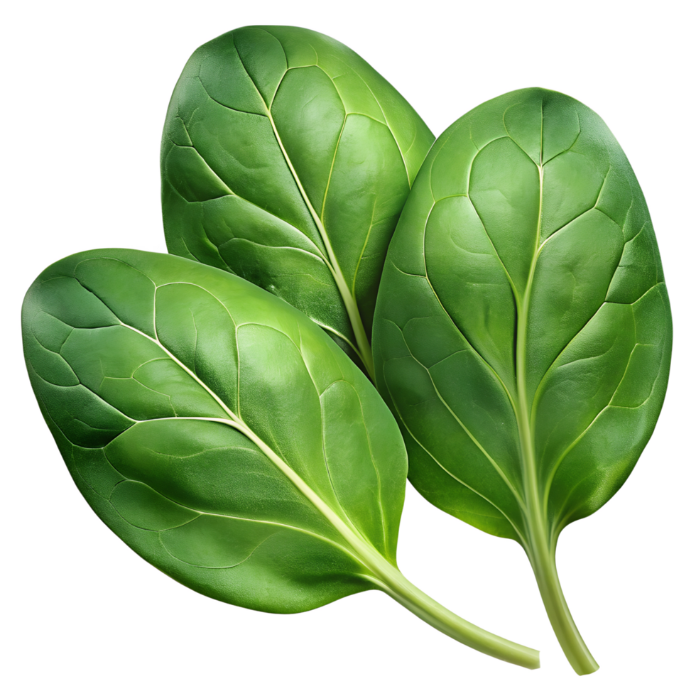 fresh green spinach leaves png