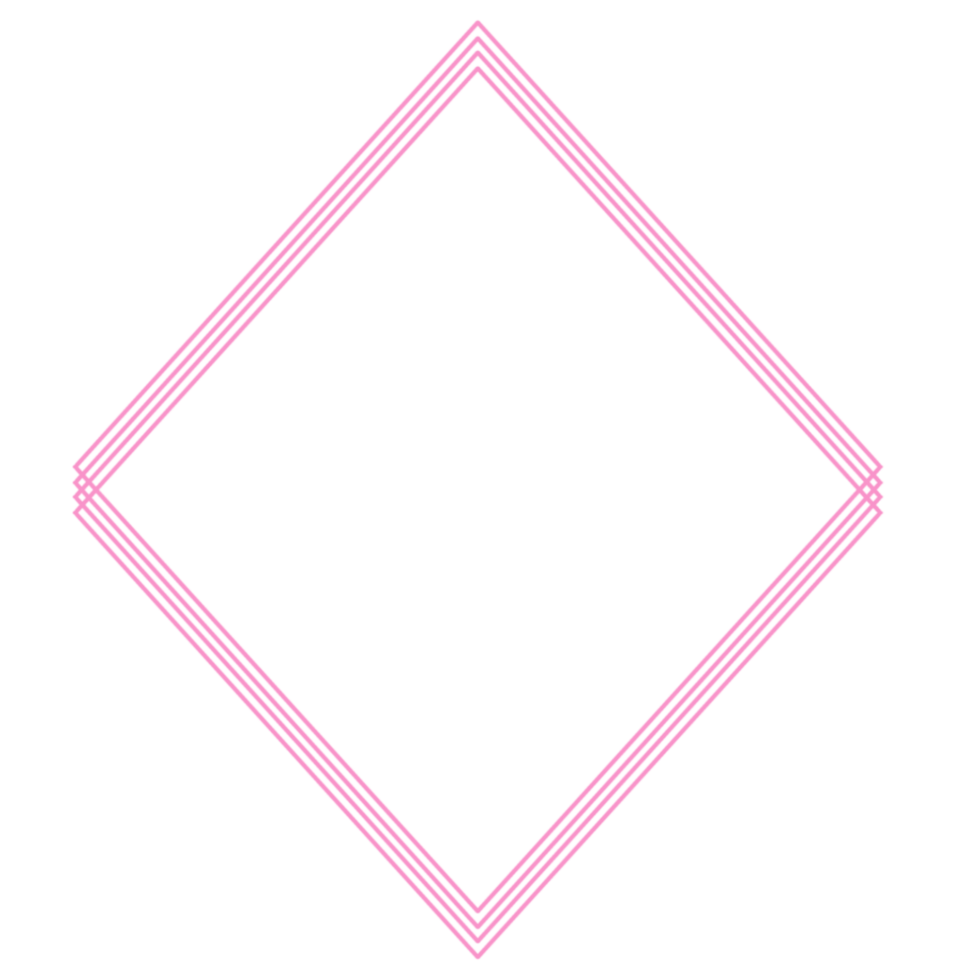 Pink diamond shape on a transparent background png