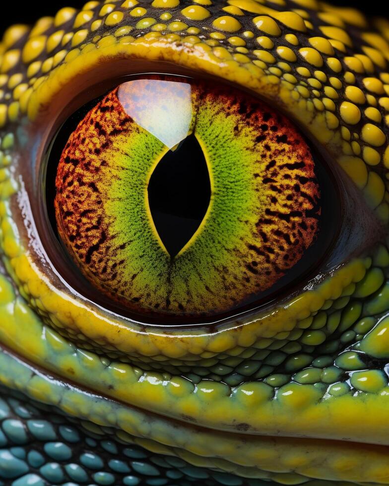 Close up of a reptile eye photo