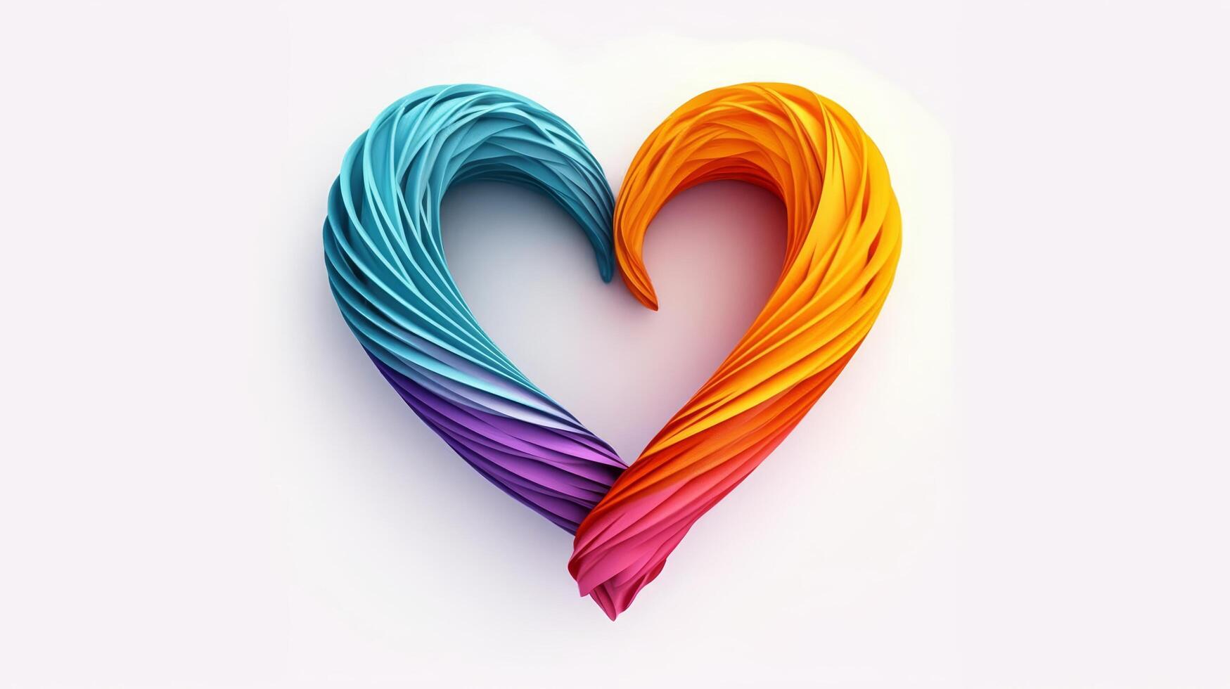 colorful heart shaped abstract design photo