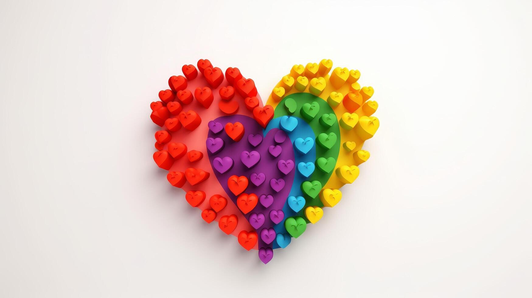 colorful heart shaped design photo