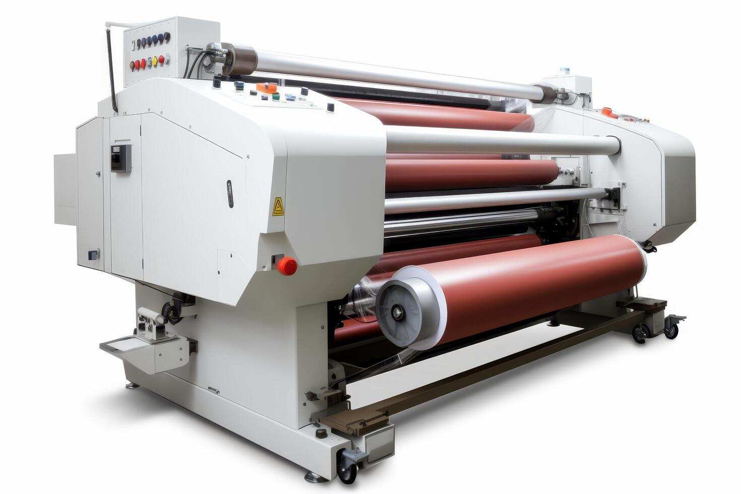 Industrial printing machine with rollers photo