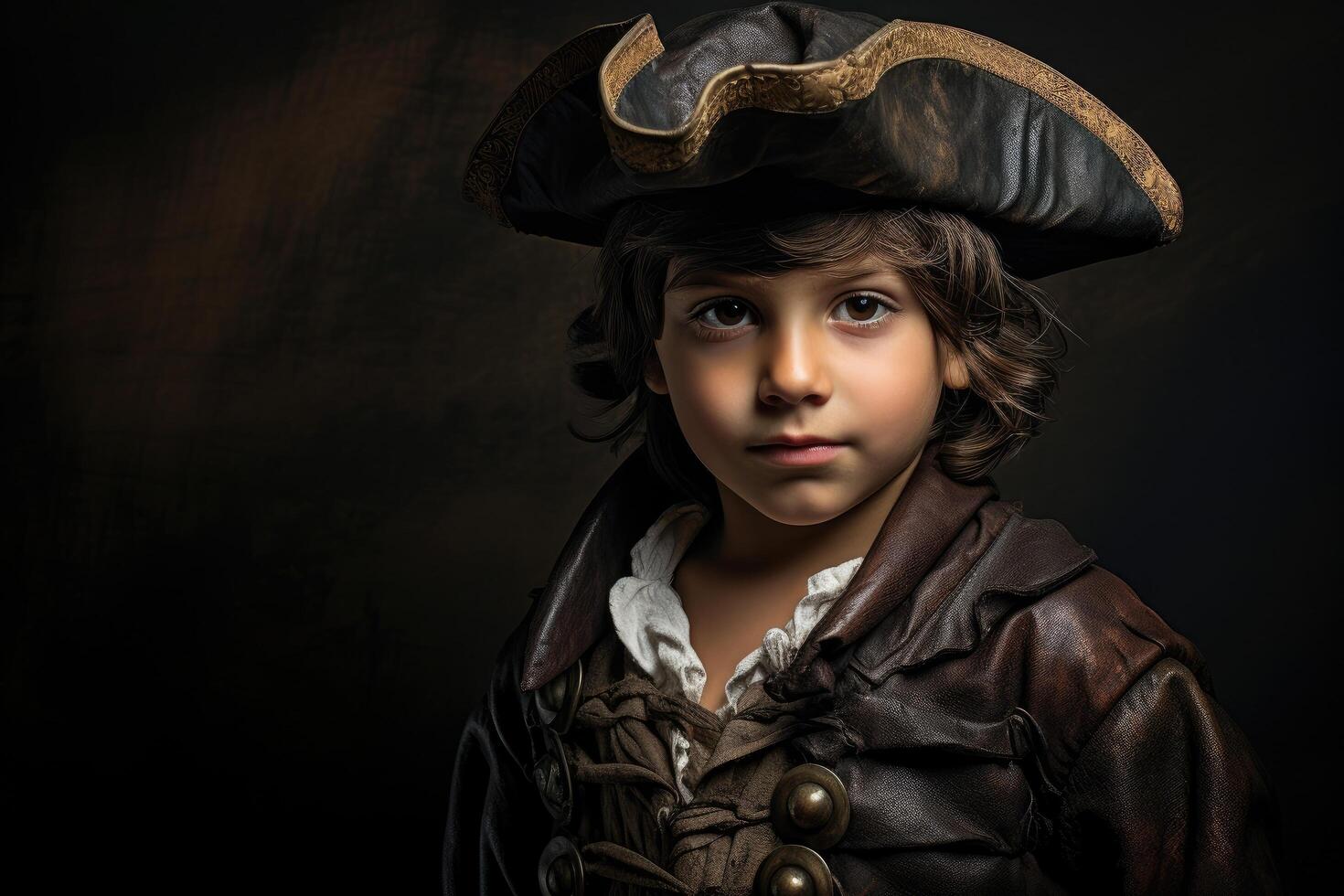 young boy dressed as a pirate photo