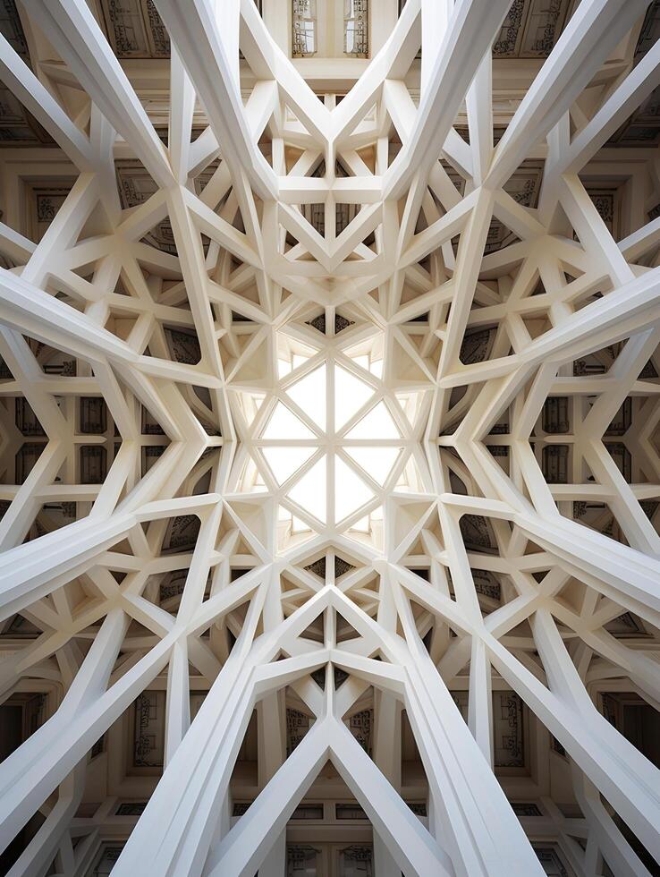intricate architectural ceiling design photo