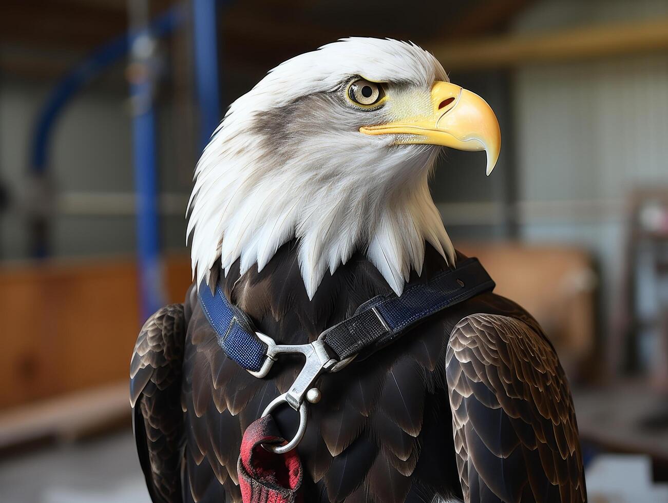 close up of a majestic bald eagle photo