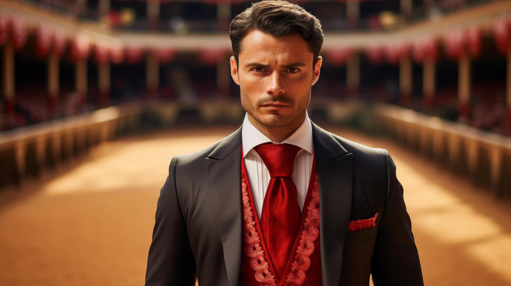 Serious businessman in formal attire photo