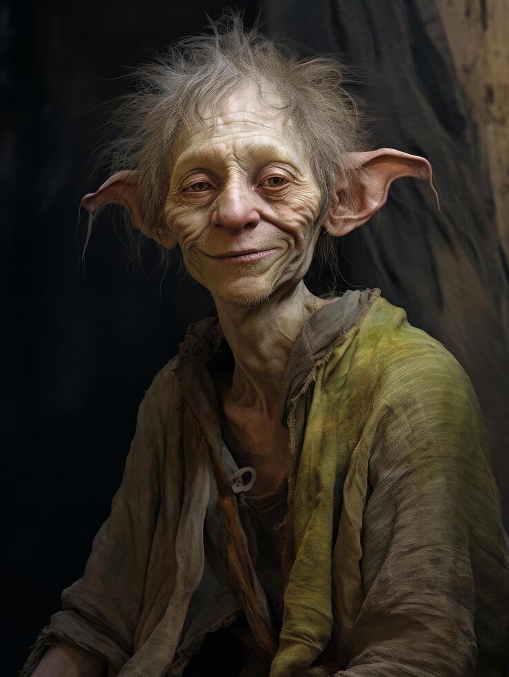 Whimsical fantasy creature portrait photo