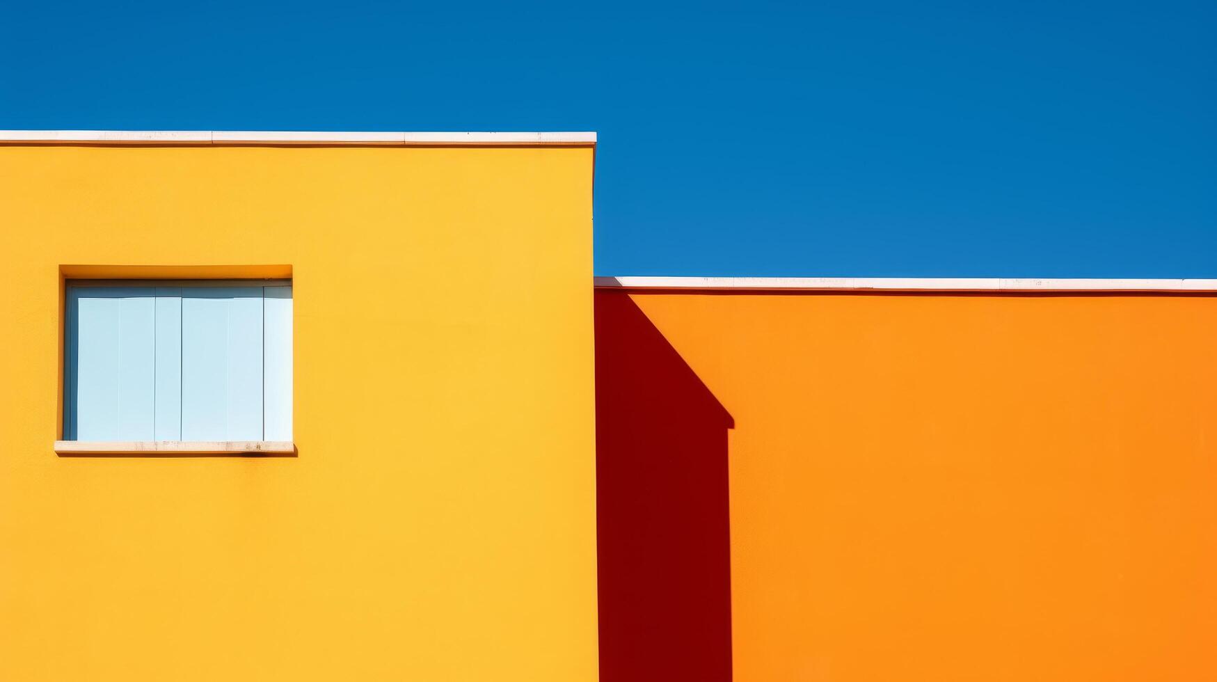 vibrant geometric architecture photo