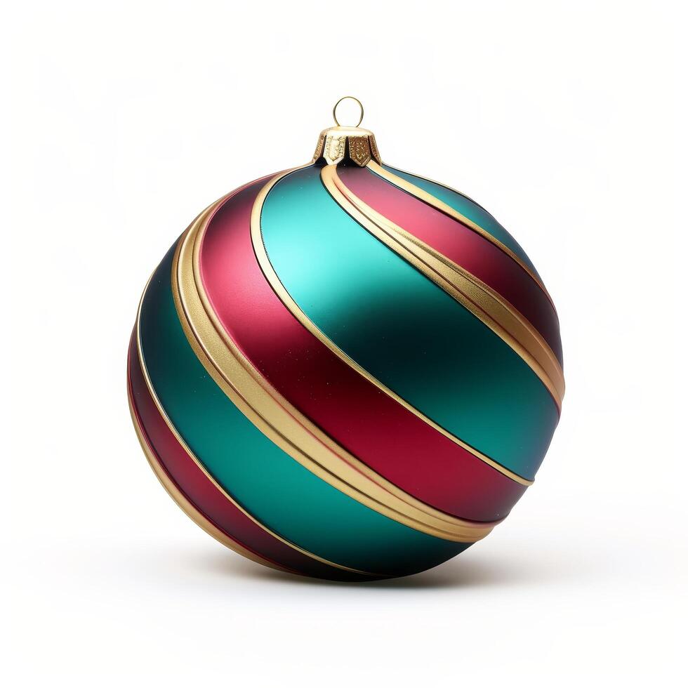 Colorful christmas ornament with swirling patterns photo