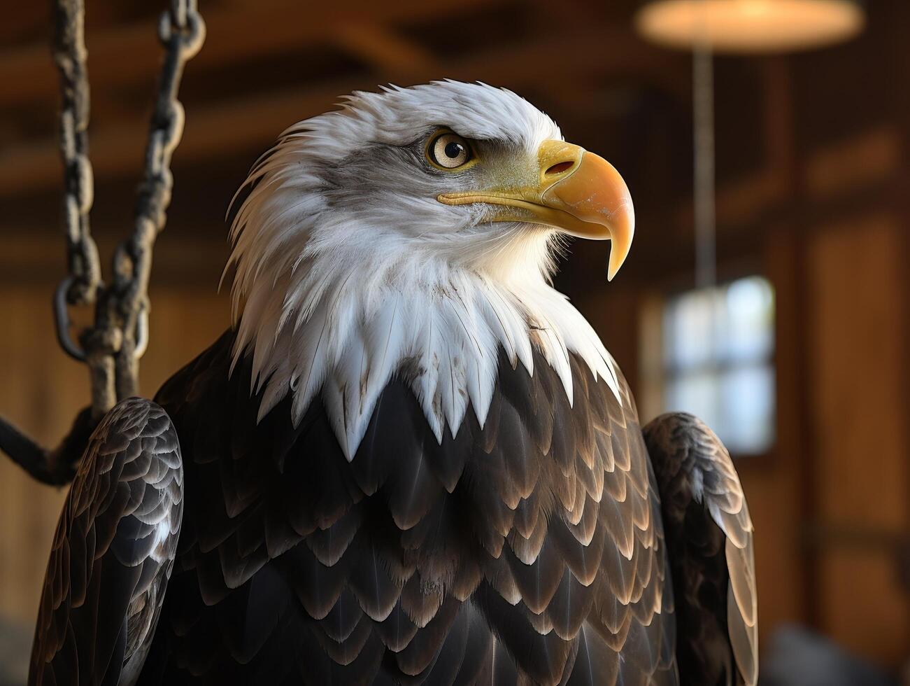 majestic bald eagle portrait photo