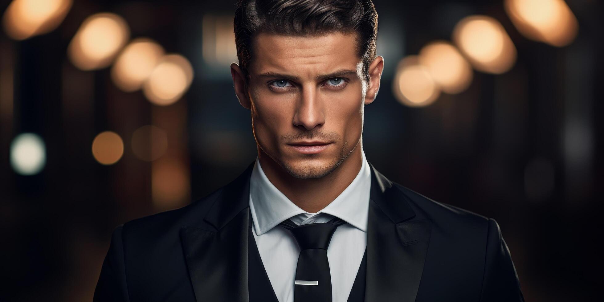 Confident businessman in formal attire photo