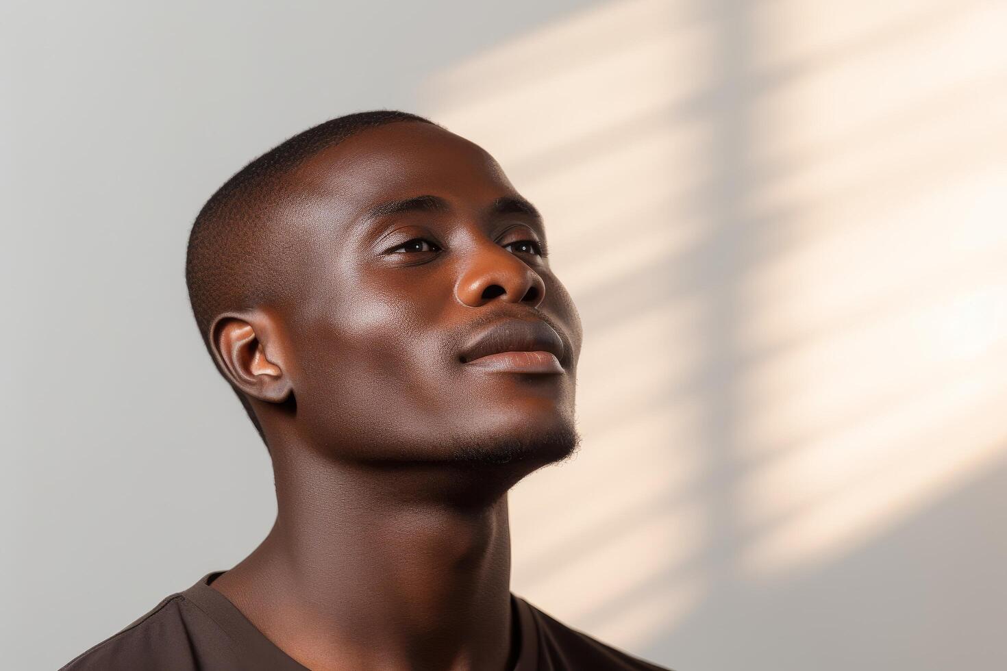 portrait of a thoughtful young man photo