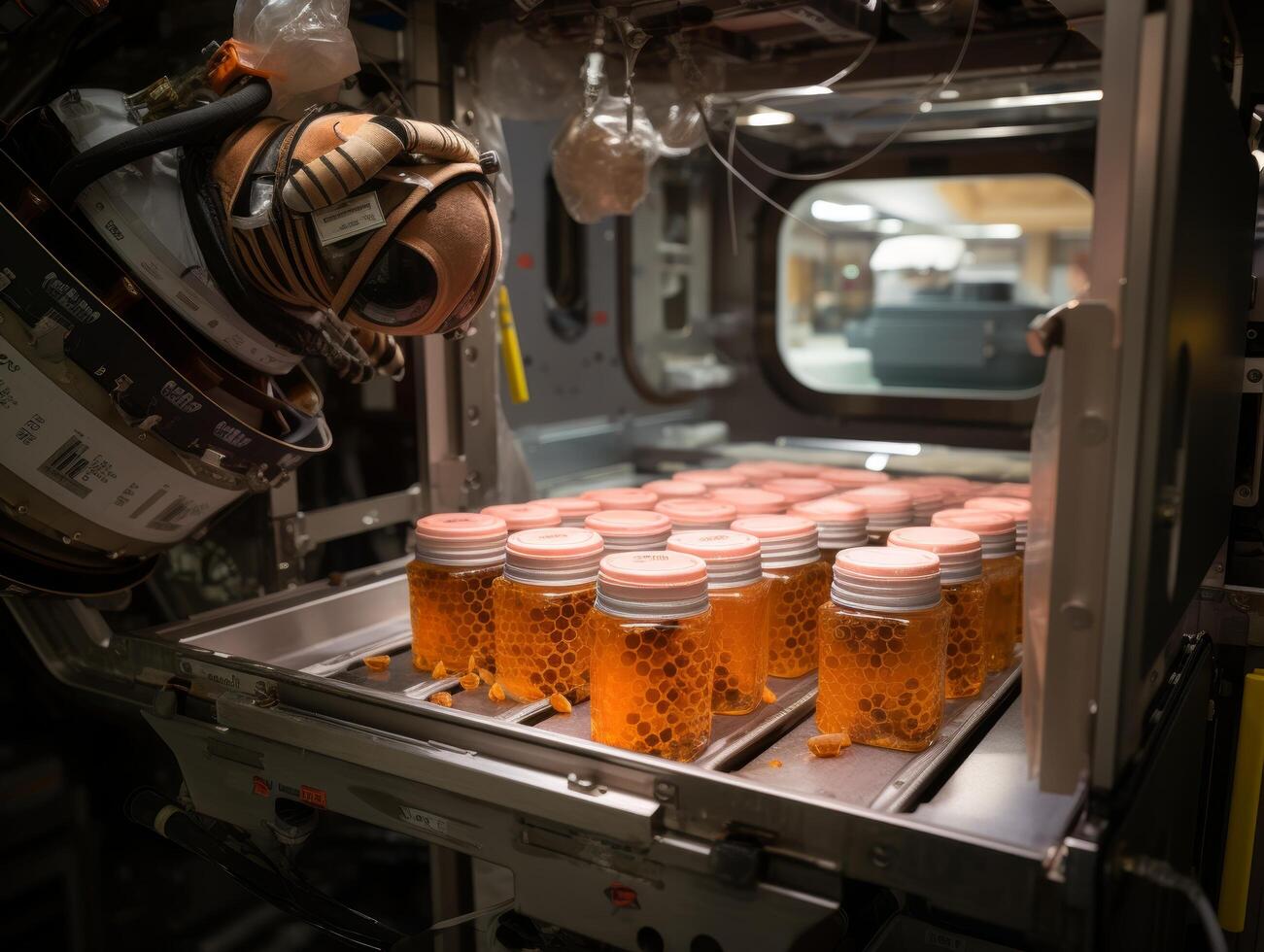 Honey production in a laboratory setting photo