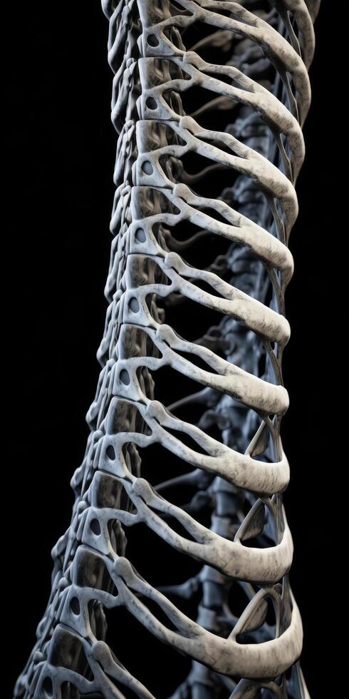 Abstract organic structure with intricate patterns photo