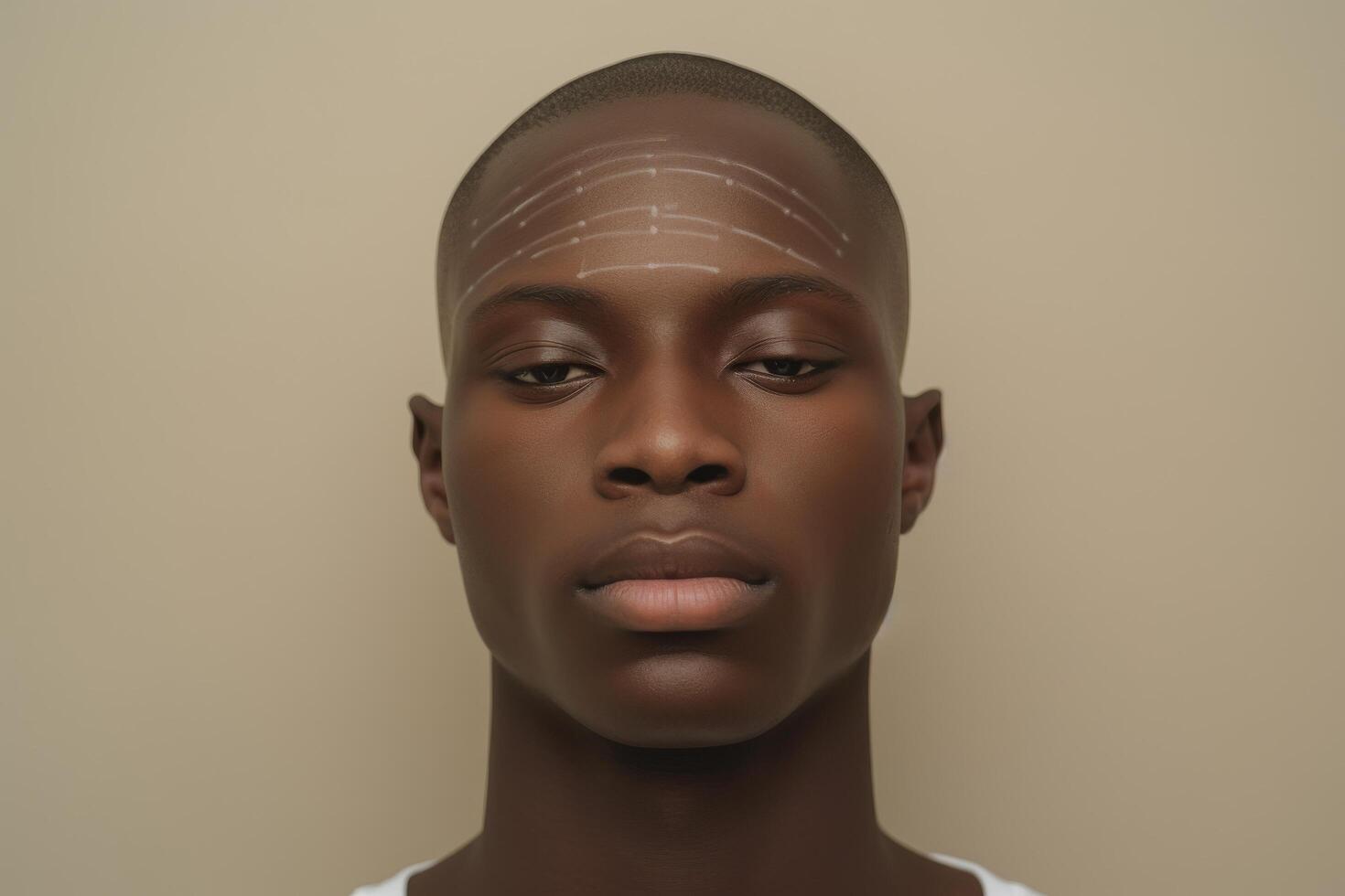 portrait of a young african man photo