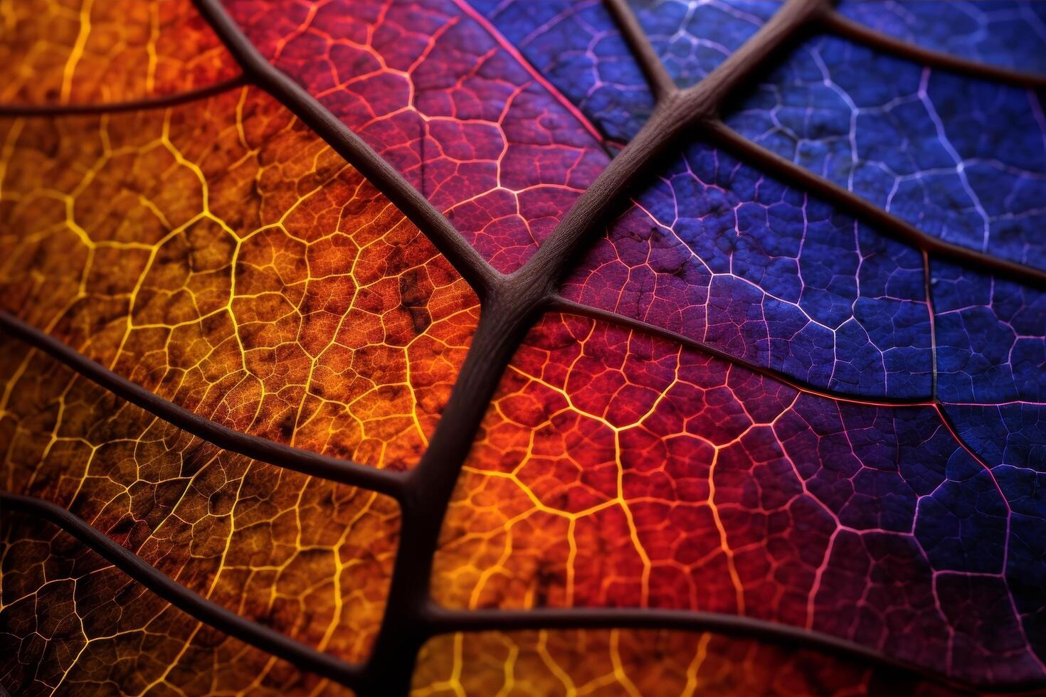 Vibrant Leaf Texture with Intricate Patterns photo