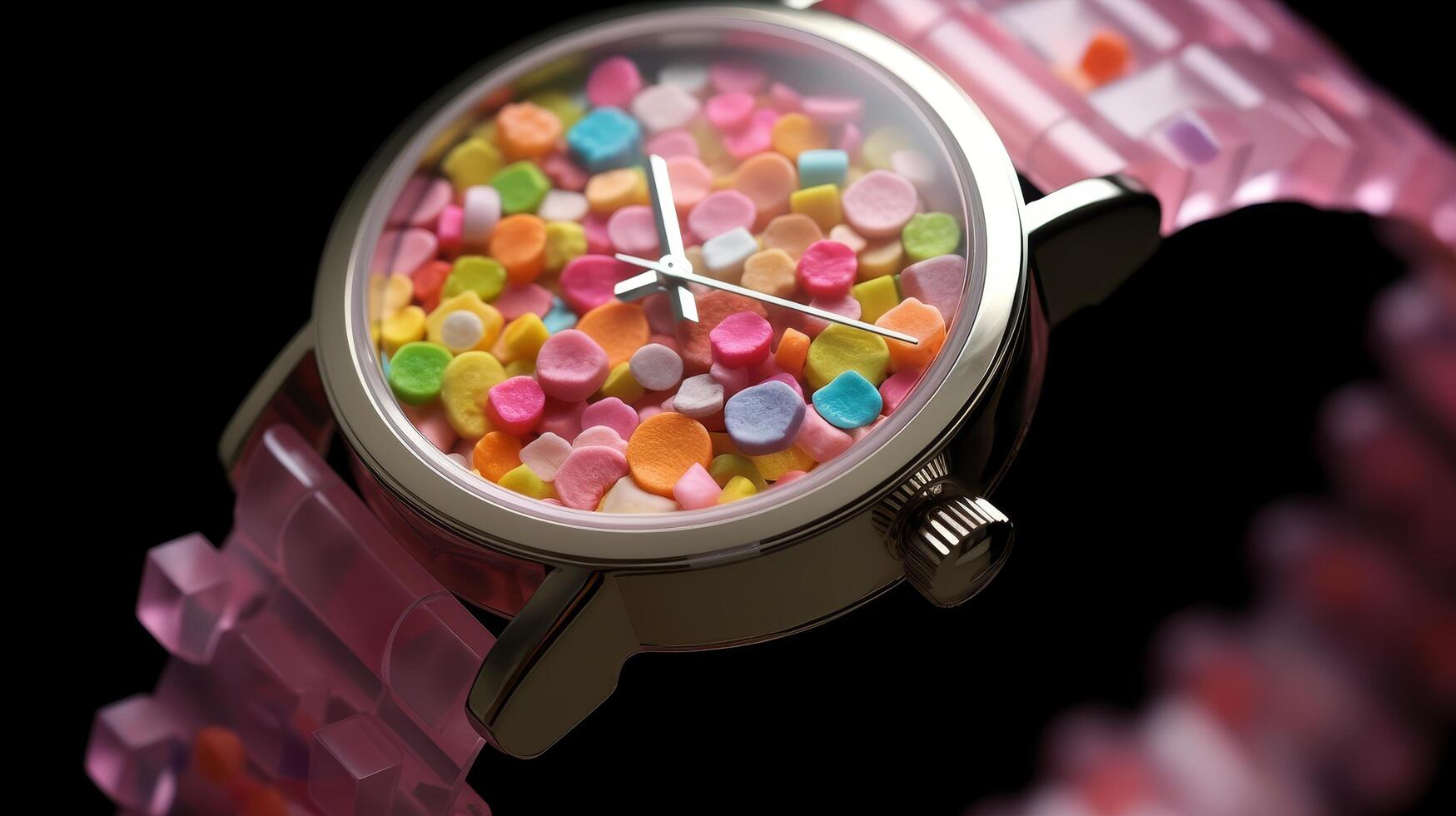 Colorful candy watch photo