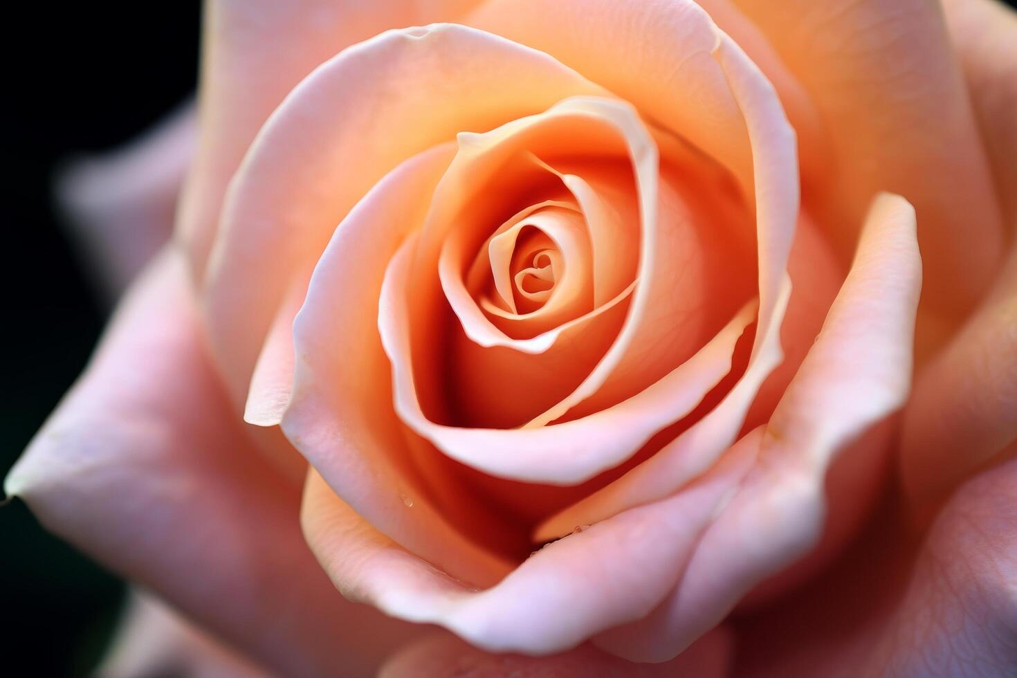 Closeup of a beautiful orange rose photo