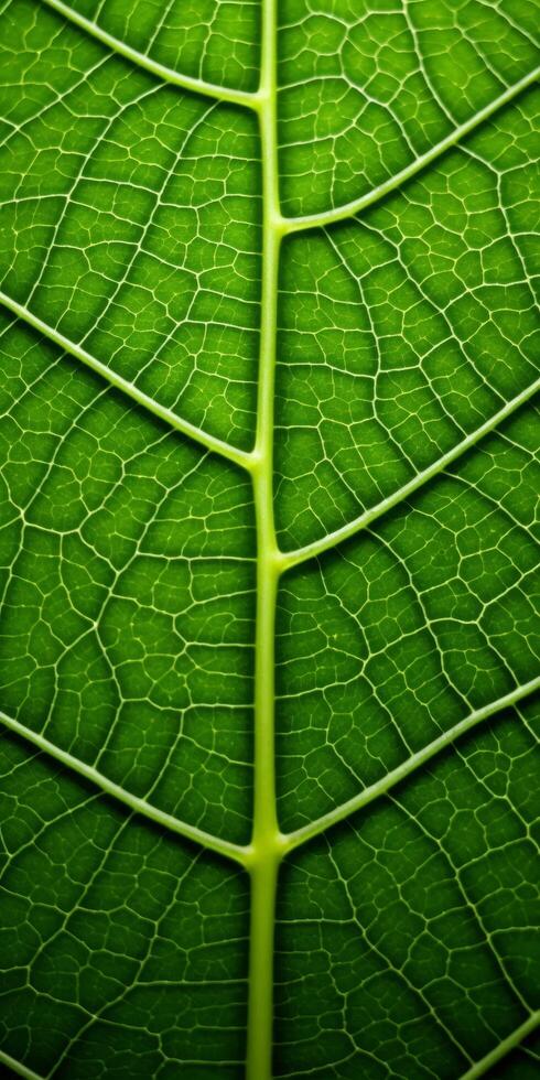 close up of green leaf texture photo