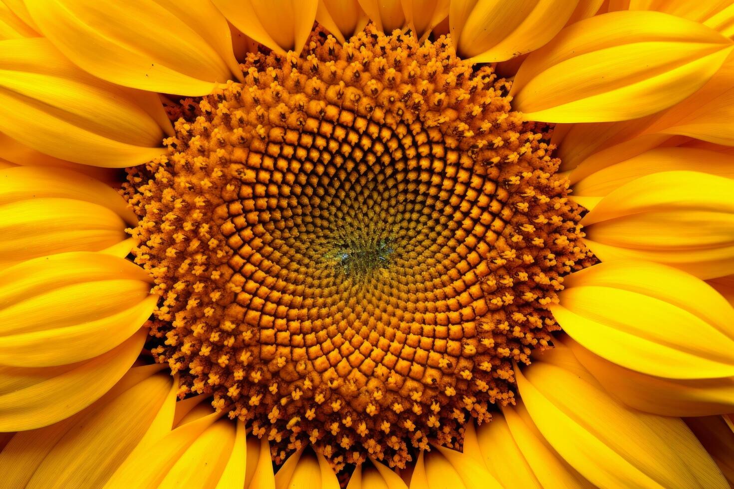 close up of a vibrant yellow sunflower photo